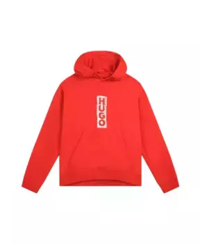 Толстовка с крупным логотипом Hugo Boss, красный