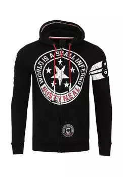 Толстовка с крутыми принтами RUSTY NEAL, черный