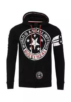 Толстовка с крутыми принтами Rusty Neal, черный