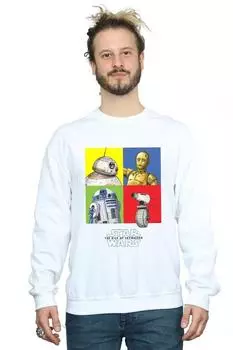 Толстовка с квадратами дроидов Star Wars The Rise Of Skywalker Star Wars, белый