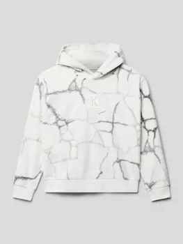 Толстовка с лейблом Calvin Klein Jeans, экрю