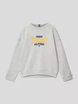 Толстовка с лейблом, модель "VARSITY" Tommy Hilfiger, серый