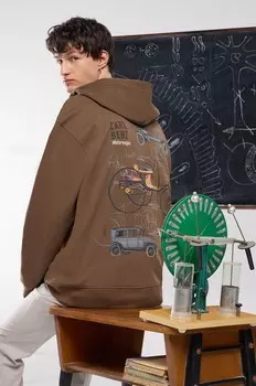 Толстовка с лекарством Medicine, коричневый