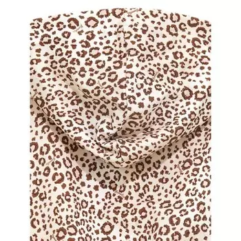 Толстовка с леопардовым принтом Monnalisa, бежевый