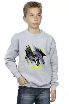 Толстовка с летающим Бэтменом DC Comics, серый