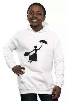 Толстовка с летающим силуэтом Мэри Поппинс Disney, белый
