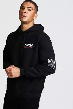 Толстовка с лицензией наса Boohoo, черный