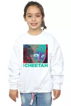 Толстовка с лицом гепарда Wonder Woman 84 DC Comics, белый