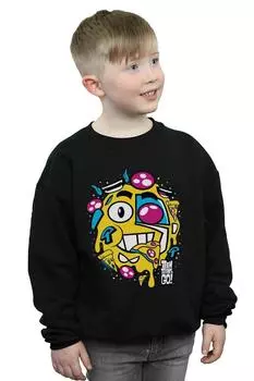 Толстовка с лицом Teen Titans Go Pizza DC Comics, черный