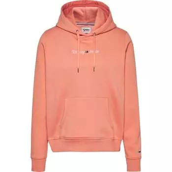 Толстовка с линейным узором с регулярными засечками Tommy Jeans, розовый