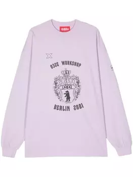 Толстовка с логотипом 032c, фиолетовый