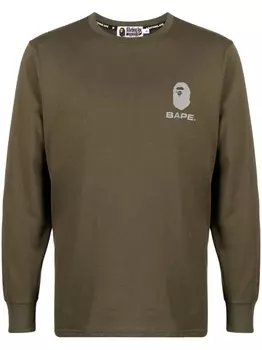 Толстовка с логотипом A BATHING APE, зеленый