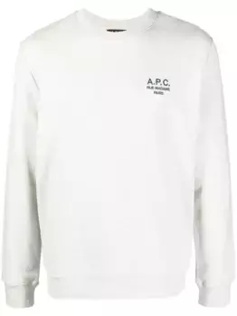 Толстовка с логотипом A.P.C., серый
