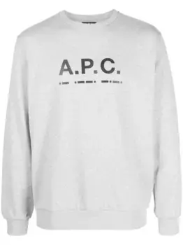Толстовка с логотипом A.P.C., серый