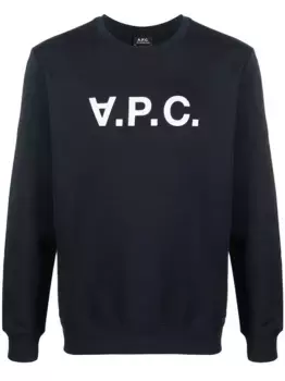 Толстовка с логотипом A.P.C., синий
