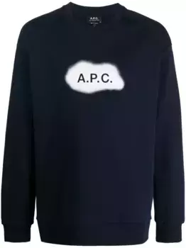 Толстовка с логотипом A.P.C., синий
