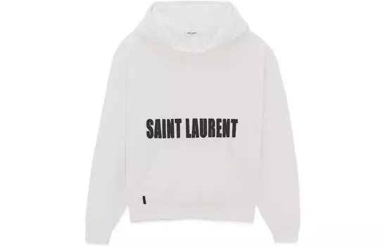 Толстовка с логотипом AGAFAY Saint Laurent, белый