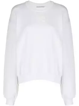 Толстовка с логотипом Alexander Wang, белый