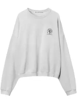 Толстовка с логотипом Alexander Wang, серый