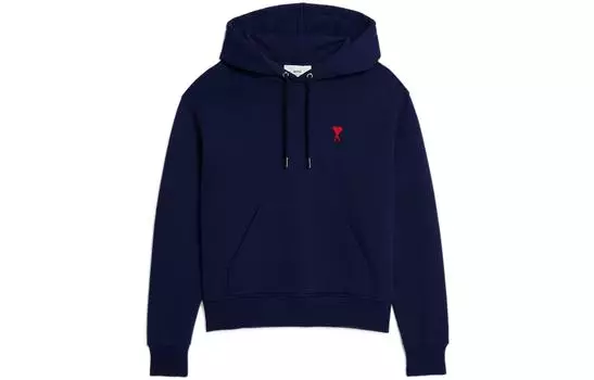 Толстовка с логотипом Ami Small Heart AMIPARIS, темно-синий