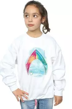 Толстовка с логотипом Aquaman Mera DC Comics, белый