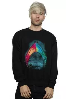 Толстовка с логотипом Aquaman Mera DC Comics, черный