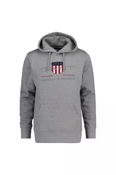 Толстовка с логотипом Archive Shield Gant, серый
