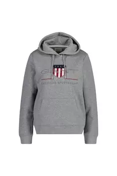 Толстовка с логотипом Archive Shield Gant, серый
