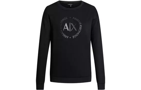 Толстовка с логотипом ARMANI EXCHANGE, черный