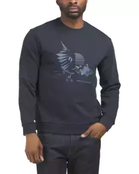 Толстовка с логотипом Armani Exchange, синий