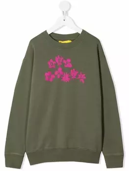 Толстовка с логотипом Arrows Off-White Kids, зеленый