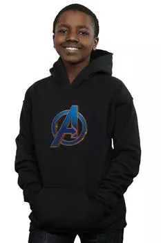 Толстовка с логотипом Avengers Endgame Heroic Marvel, черный