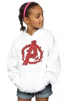 Толстовка с логотипом Avengers Endgame Shattered Marvel, белый