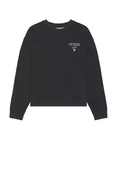 Толстовка с логотипом Baker и круглым вырезом Guess Originals, blue graphite multi