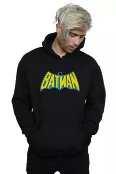 Толстовка с логотипом «Бэтмен» в стиле ретро DC Comics, черный