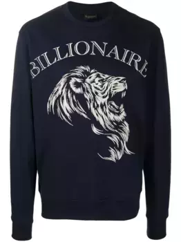 Толстовка с логотипом Billionaire, синий
