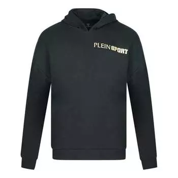 Толстовка с логотипом Block на груди Plein Sport, черный