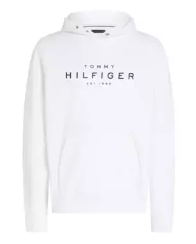 Толстовка с логотипом большого размера Tommy Hilfiger, белый