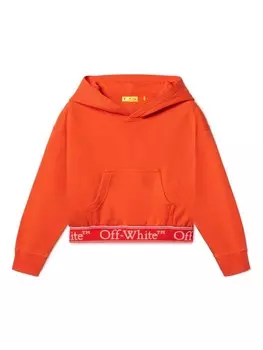 Толстовка с логотипом Bookish Off-White Kids, оранжевый