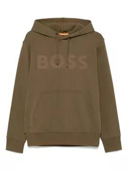 Толстовка с логотипом BOSS, коричневый
