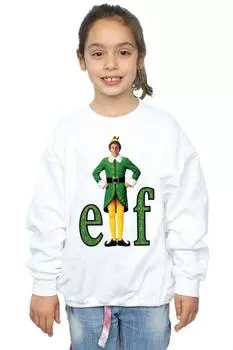 Толстовка с логотипом Buddy Elf, белый