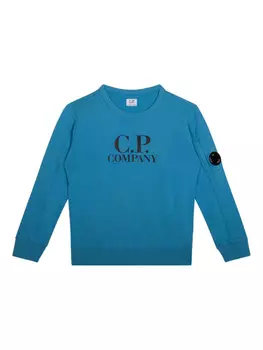 Толстовка с логотипом C.P. Company Kids, синий