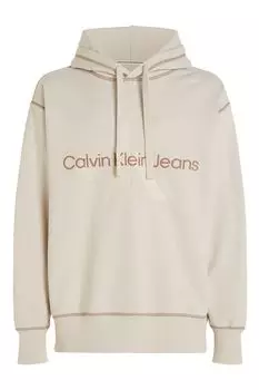 Толстовка с логотипом Calvin Klein Jeans, бежевый