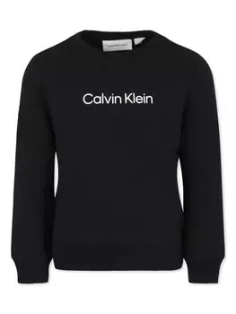Толстовка с логотипом Calvin Klein Kids, черный