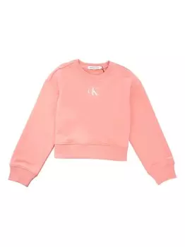 Толстовка с логотипом Calvin Klein Kids, розовый