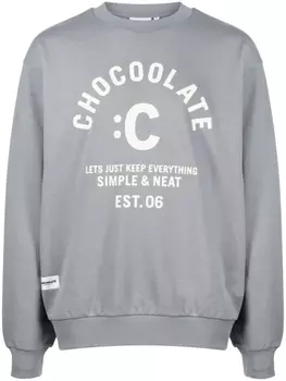 Толстовка с логотипом CHOCOOLATE, серый
