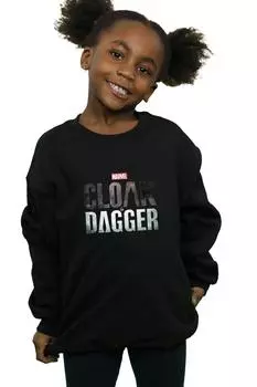 Толстовка с логотипом Cloak And Dagger Marvel, черный
