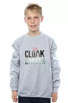 Толстовка с логотипом Cloak And Dagger Marvel, серый
