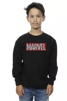 Толстовка с логотипом Comics Hearts Marvel, черный