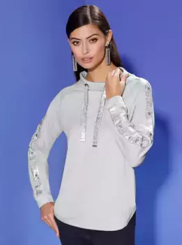 Толстовка с логотипом Creation L, серебристый